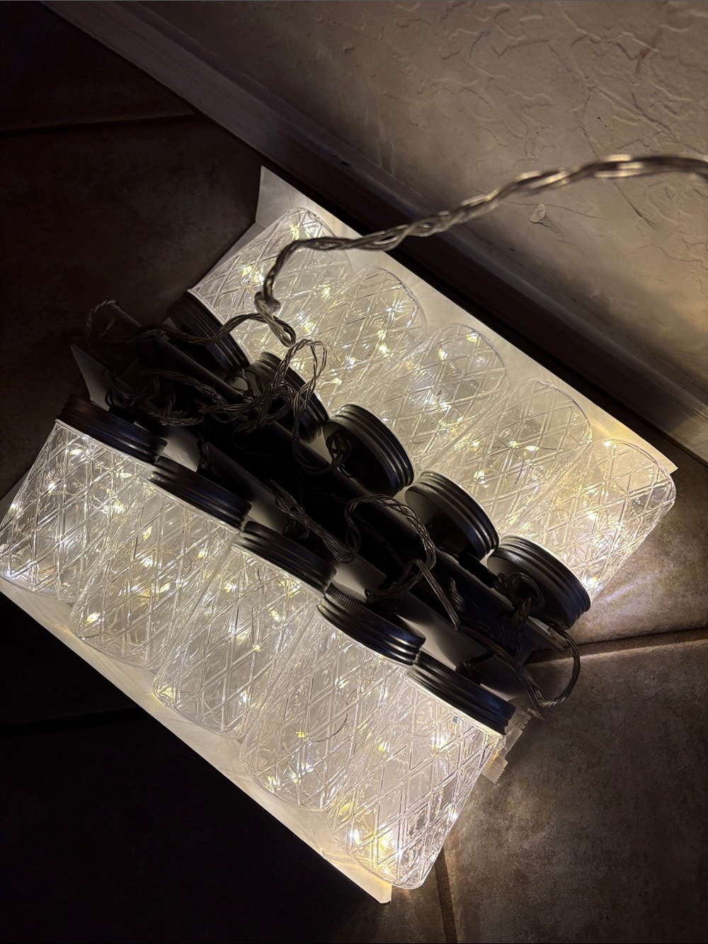 allen + roth clear plastic  Mason Jar String Lights — Decorative Lantern Set
